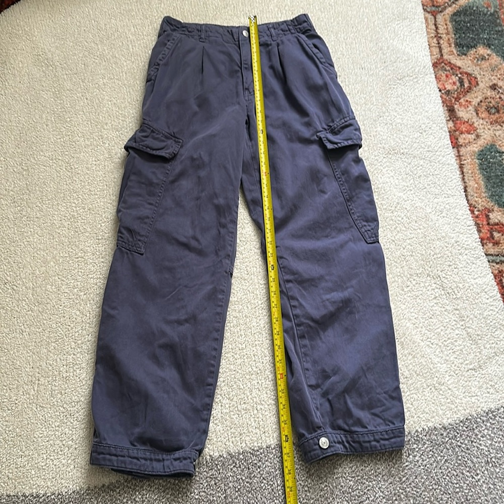 Free People Cargo Blue Pants Size 2